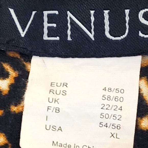 VENUS Red and Brown Sleeveless Snake Print Dress Size XL - Picture 6 of 7